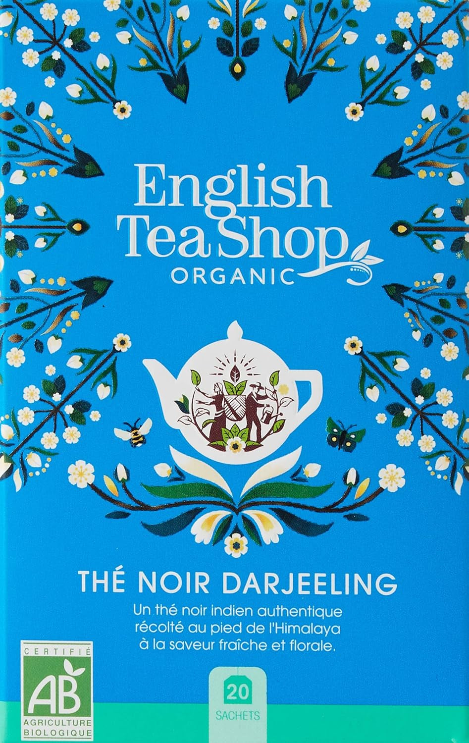 ETS - Ceai negru Darjeeling, BIO, 20 pliculețe de ceai (pachet cu 2)