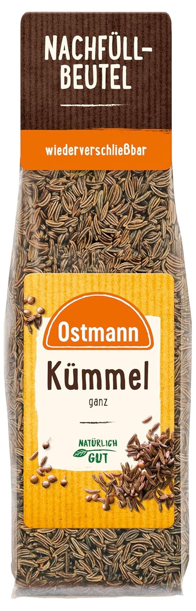 Ostmann - Cumino intero, per aromatizzare pane e pasticceria, 40 grammi Condimente Naty Shop