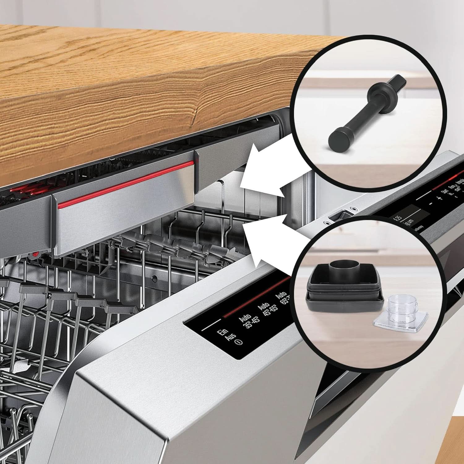 Robot da cucina Bosch Vitaboost MMBH6P6BDE, 6-Klingen-Edelstahlmesser, 2.5L Tritan-Mixbehälter, Stopfer, 6 Automatikprogramme, Rezeptbuch, Bpa-Frei, Einfache Reinigung, 45.000 U/Min, 1600 W, Schwarz Bucatarie Naty Shop