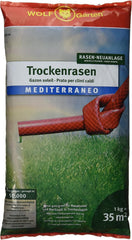 WOLF Garten Wolf-Garten - Saatgut, LU-TR 35 Trockenrasen Mediterraneo Für 35 M², Beige, 39 X 29 X 30 Cm, 3824010