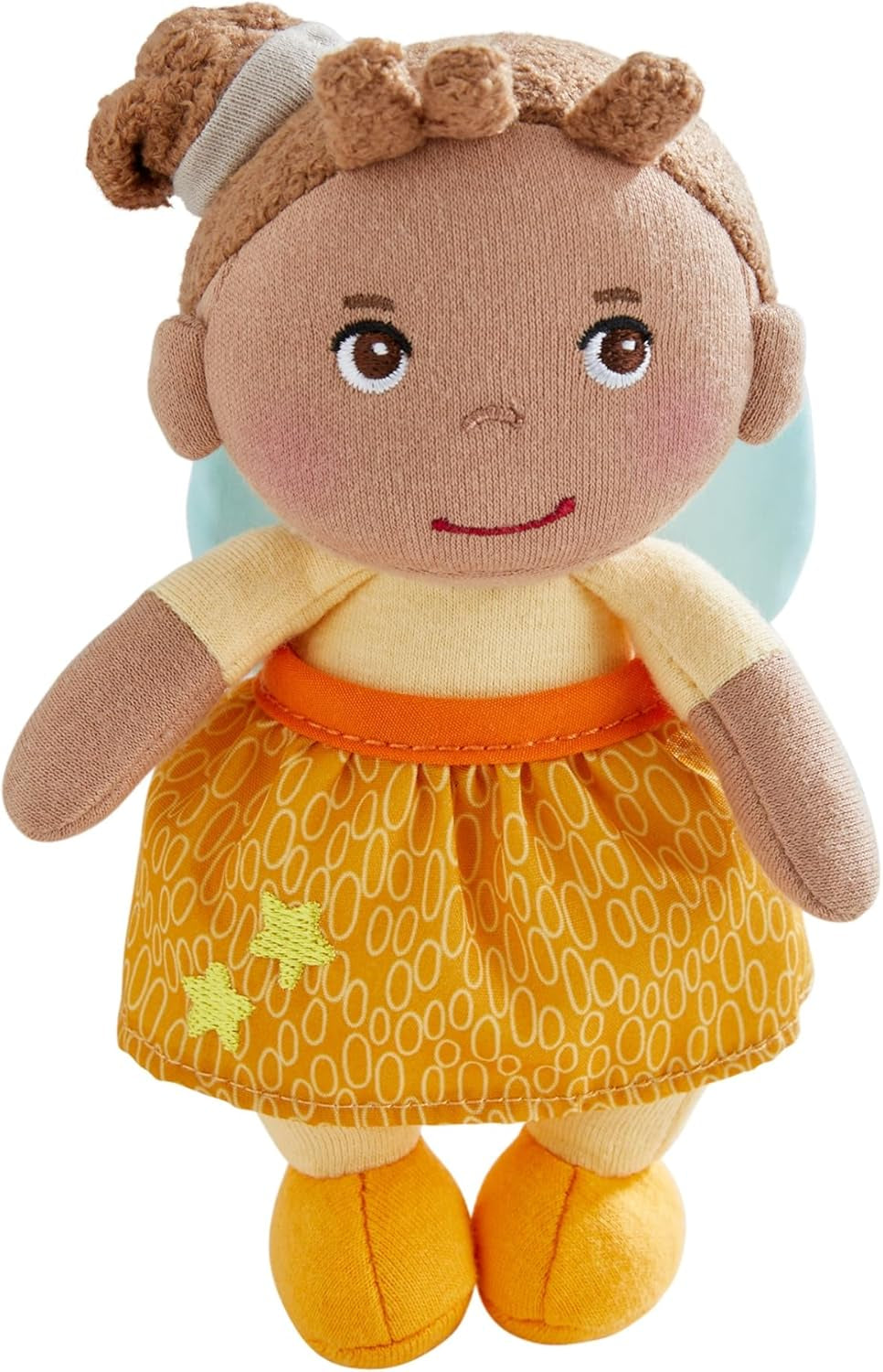 HABA Schutzengel Holly – Kuscheliges Stoffpüppchen (15 cm), perfektes Willkommensgeschenk für Babys & Kleinkinder – Waschbar bei 30 °C – 2011871001