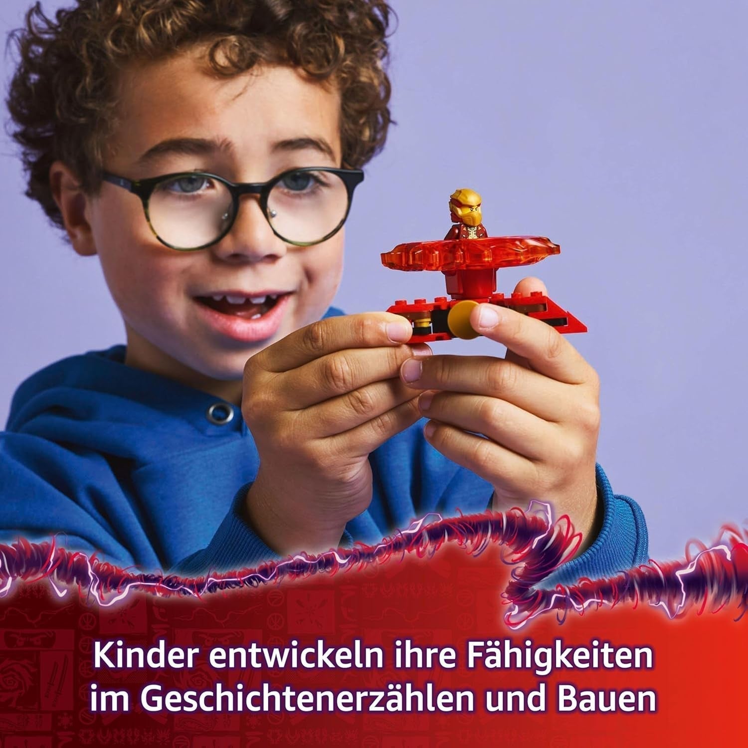 LEGO NINJAGO Kai's Dragon Spinjitzu Spinner - Giocattolo Ninja d'azione con 2 minifigure - Piccolo set da gioco per bambini - Idea regalo per ragazzi e ragazze dai 6 anni in su 71823 Set da costruzione Besuche den LEGO-Store