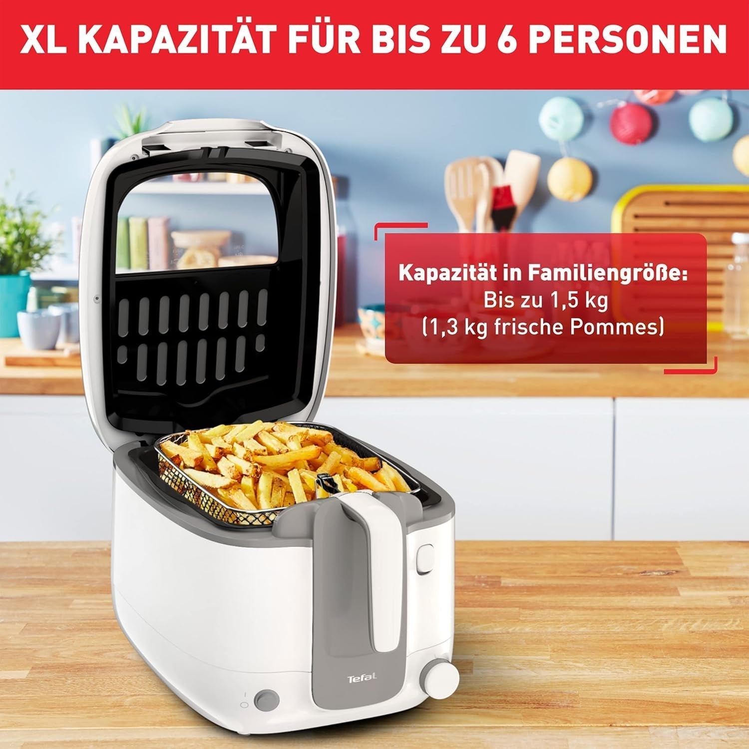 Friggitrice Tefal Super Uno Access, capacità 2,2 L, parti lavabili in lavastoviglie, filtro antiodore Elettrodomestici Naty Shop