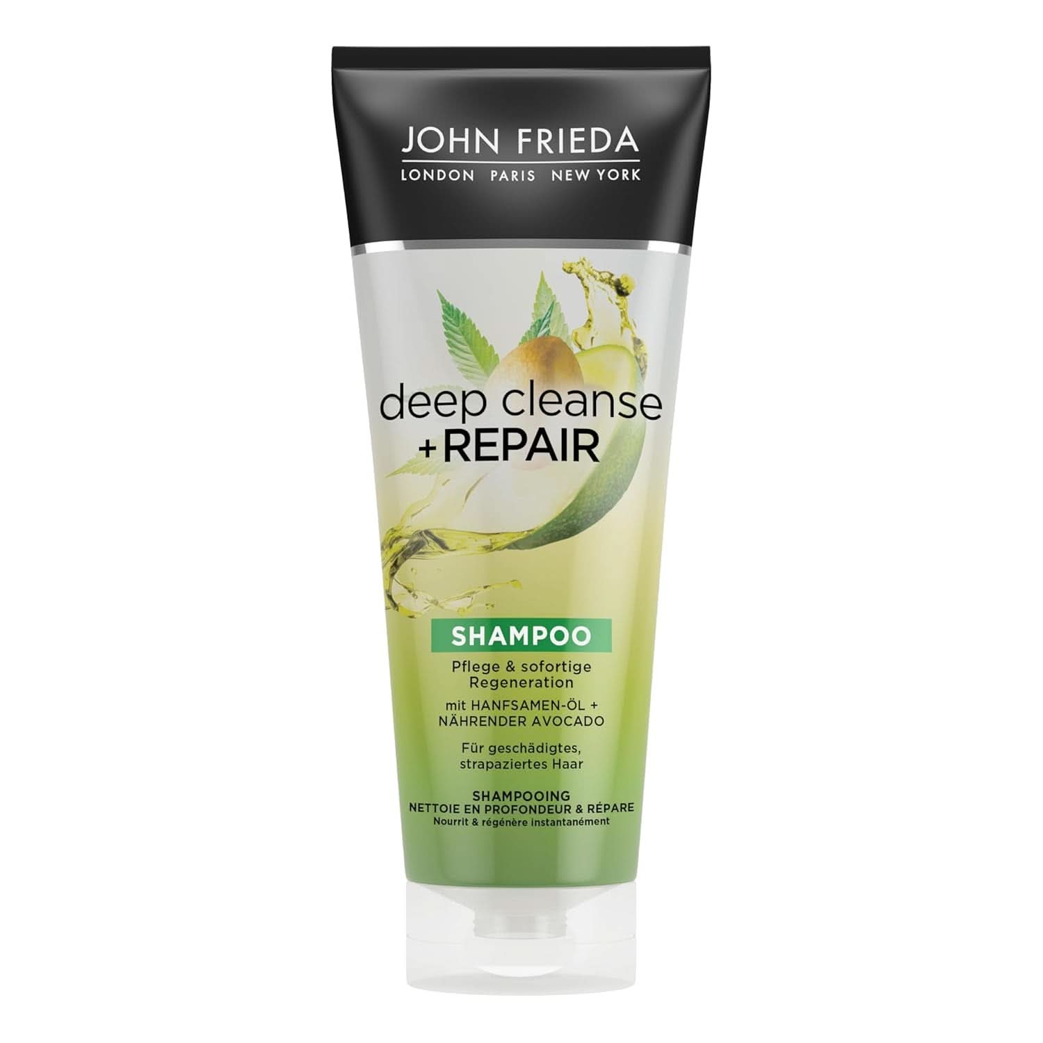 John Frieda, shampoo riparatore per capelli danneggiati Detox+Repair, 250 ml Doccia e bagno Naty Shop