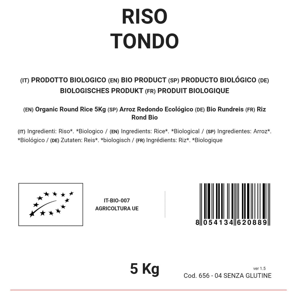 Riso tondo biologico 5 kg