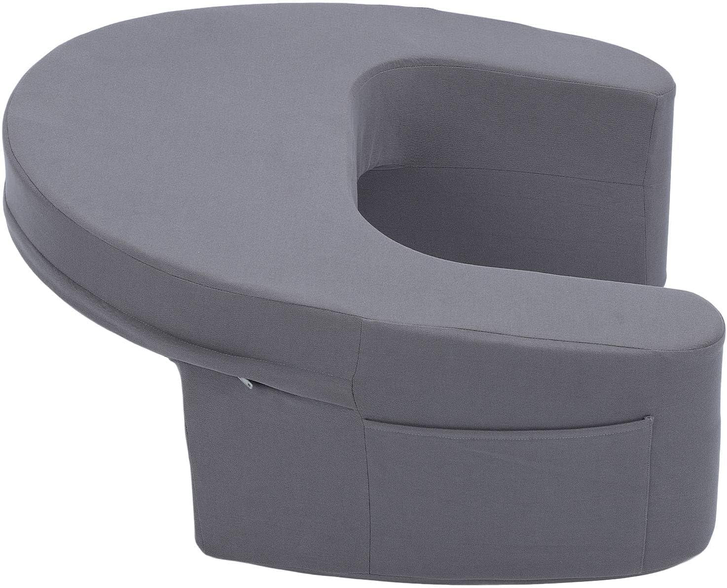 Pernă de citit pentru pat și canapea, pernă de poală pentru gaming, pernă de poală pentru laptopuri, pernă de gaming cu brațe și buzunar lateral, pentru adulți care se joacă, citesc, se uită la televizor, se joacă pe canapea