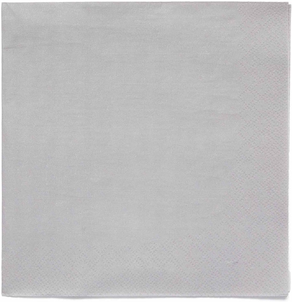 Amscan 9915402-215 - Șervețele de prânz ecologice, compostabile, gri grafit, 20 bucăți