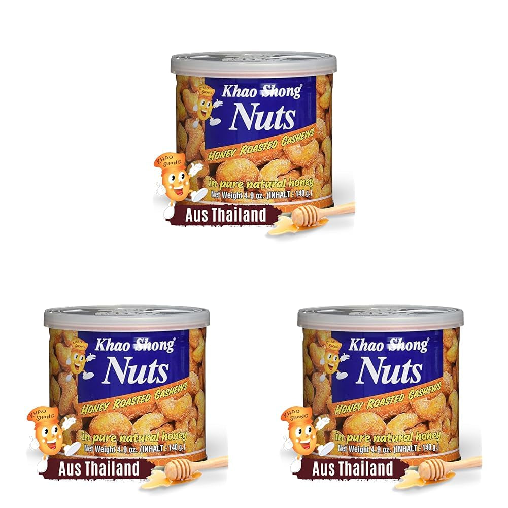 Piselli verdi fritti Khao Shong con wasabi, piselli croccanti in pastella piccante, un'alternativa a basso contenuto di grassi alla frutta secca, mediamente piccante, 1 lattina da 140 g | 140 g (1 confezione)