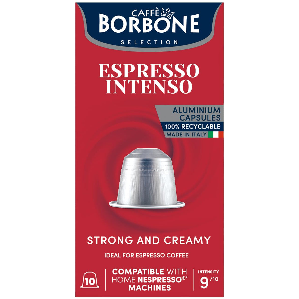 Caffee Borbone Espresso Intensity 9/10 Nespresso Compatible 10 Coffee Capsules