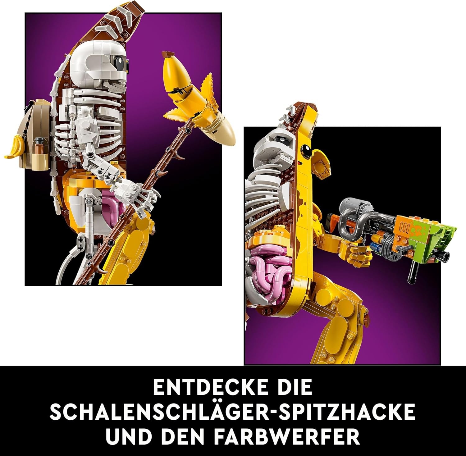 LEGO Fortnite bone shali - Incluso lanciatore di vernice e piccone per ciotola - Oggetto da collezione per gli appassionati di videogiochi - Set da costruzione per adulti come decorazione per la casa o l'ufficio - 77072 Set da costruzione Besuche den LEGO-Store