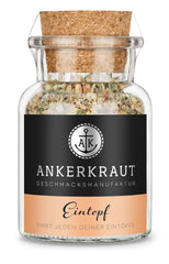 Ankerkraut Eintopf, Linsen, Beans and Gemüse, Gewürz-Mischung, Vielfalt für jeden Gesmack, ohne Gesmackverstärker, lecker schmecker, 90 g in vetro di sughero