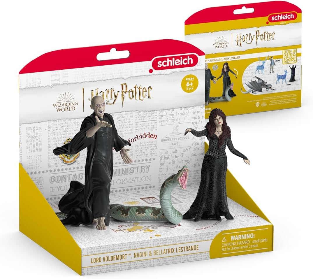 Schleich 42684 Lord Voldemort, Nagini & Bellatrix Lestrange, De la 6 ani, HARRY POTTER - figurină de joacă, 21 X 16 X 18 cm Action figures Naty Shop