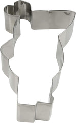 Dr. Oetker „Mouse Giant Cookie Cutter” Șoricelul, formă de biscuiți din oțel inoxidabil de înaltă calitate, cadru de copt pentru decuparea formelor, cadru pentru umplerea straturilor de prăjituri mici de șoricel (culoare: argintiu)