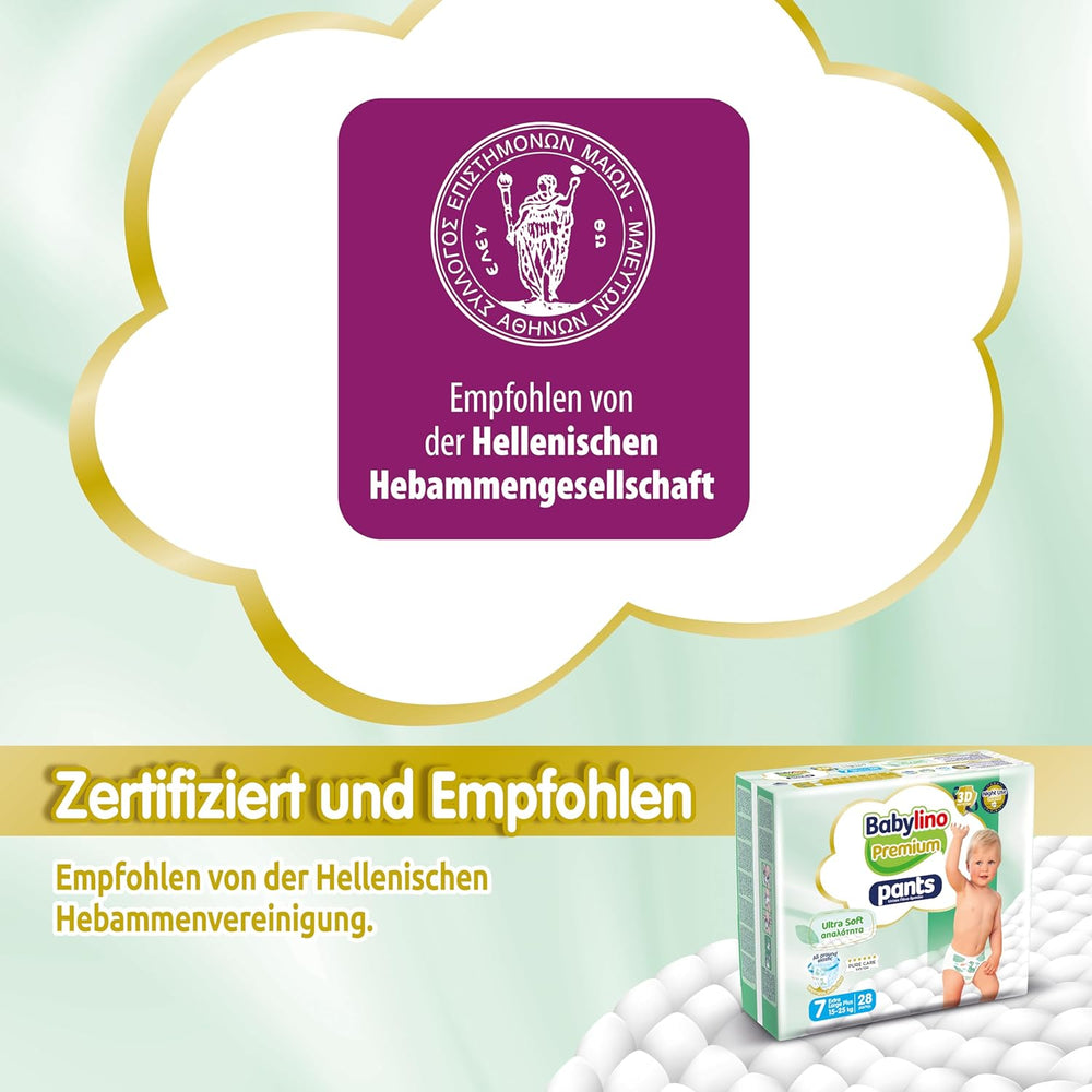 Pantaloni Premium, taglia 7, filtro ultra morbido, XL Plus (15-25 kg), 28 pezzi