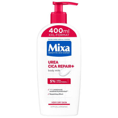 Mixa Urea Cica Lozione Corpo XXL, Con urea e pantenolo rigenerante, Latte corpo lenitivo e protettivo, Per pelli secche, 400 ml Doccia e bagno Naty Shop
