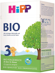 HiPP 3 Latte di proseguimento biologico (4 x 600 g) - dopo 10 mesi, con Omega-3 (DHA, ALA), Calcio, Vitamina D, della migliore qualità biologica