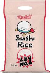 RICEFIELD Riso per Sushi, Grana Tonda, Japonica - 1 x 9,07 kg