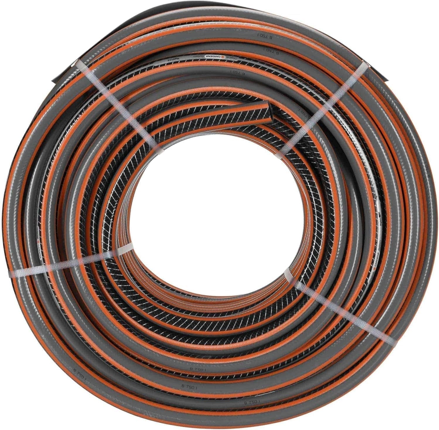 Furtun de grădină Gardena Clorură de polivinil (PVC), Comfort HighFLEX 19 mm (3/4 inch), 50 m: Furtun de grădină cu profil Power-Grip, presiune de spargere de 30 bar, foarte flexibil, stabil dimensional, rezistent la UV, ambalat (18085-20)