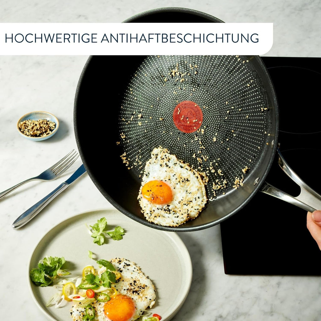 Tefal Jamie Oliver Cook'S Classics, strat antiaderent, potrivită pentru inducție, rezistentă la cuptor, oțel inoxidabil, mâner nituit Oale si Tigai Naty Shop