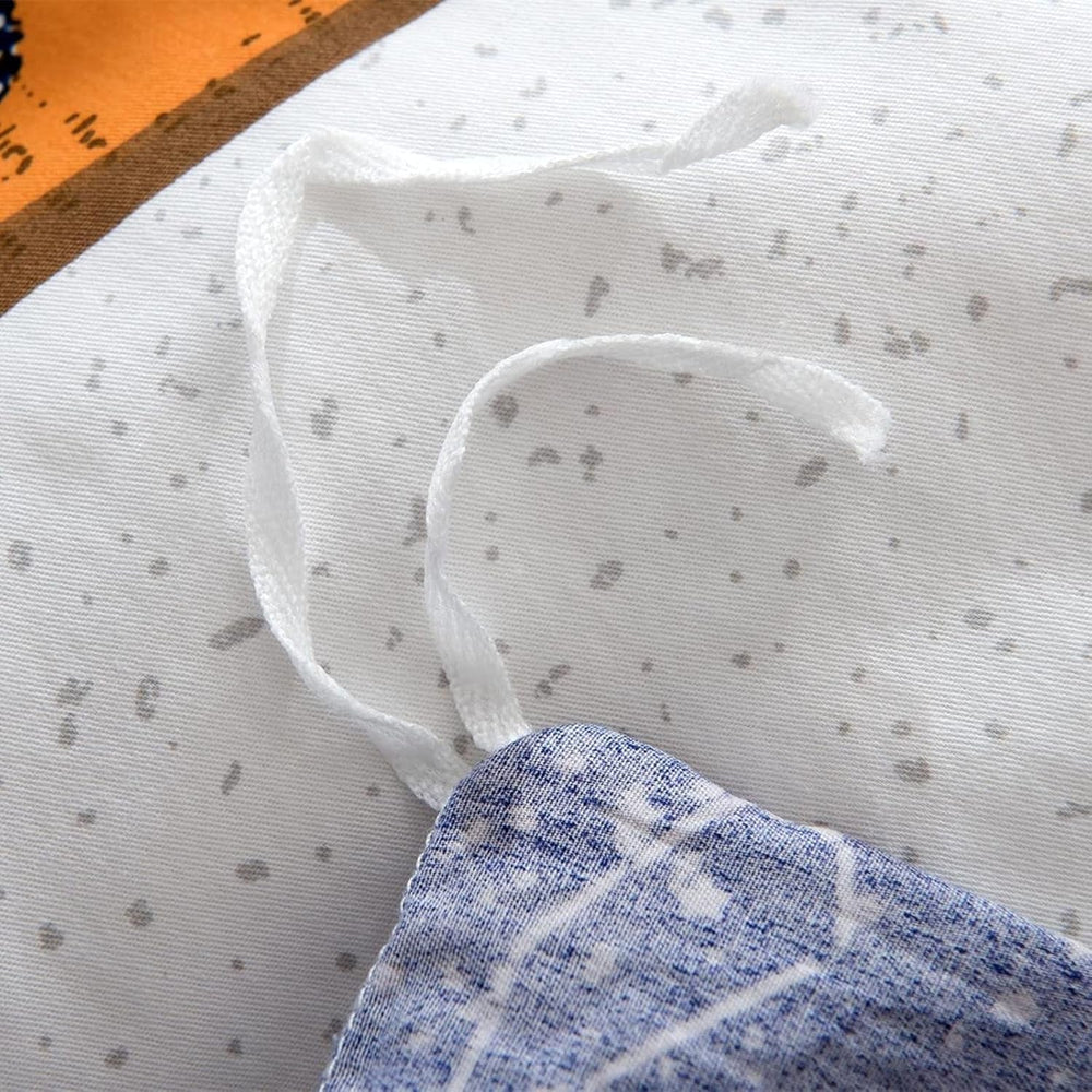 Biancheria da letto per bambini, razzi e pianeti, design reversibile, cotone Biancheria da letto - bambini Naty Shop