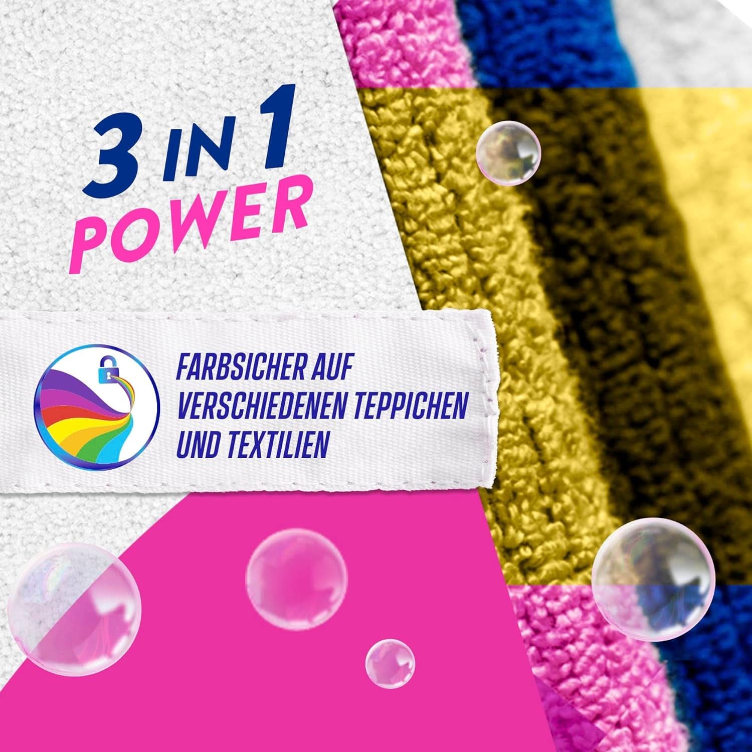 Vanish Oxi Action Polvere Detergente per Moquette e Tappezzeria - 1 X 820 G - Pulisce ampie aree di moquette e tappezzeria da sporco, odori e polvere Detersivi per bucato Naty Shop