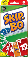 Mattel Games Skip-BO, Gioco di carte per famiglie, Perfetto come gioco per bambini, Gioco da viaggio o Gioco per adulti, Gioco da tavolo, per 2-6 giocatori, dai 7 anni in su, 52370