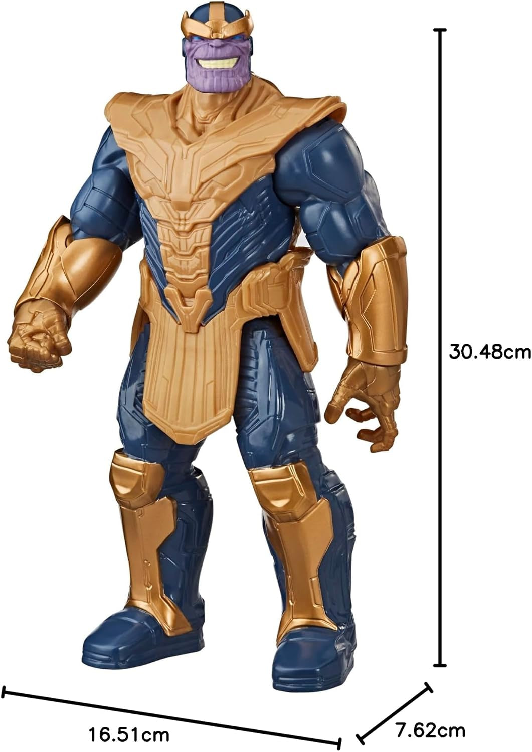 Marvel Avengers Titan Hero Series Deluxe Thanos Action Figure Marrone Action figure Naty Shop