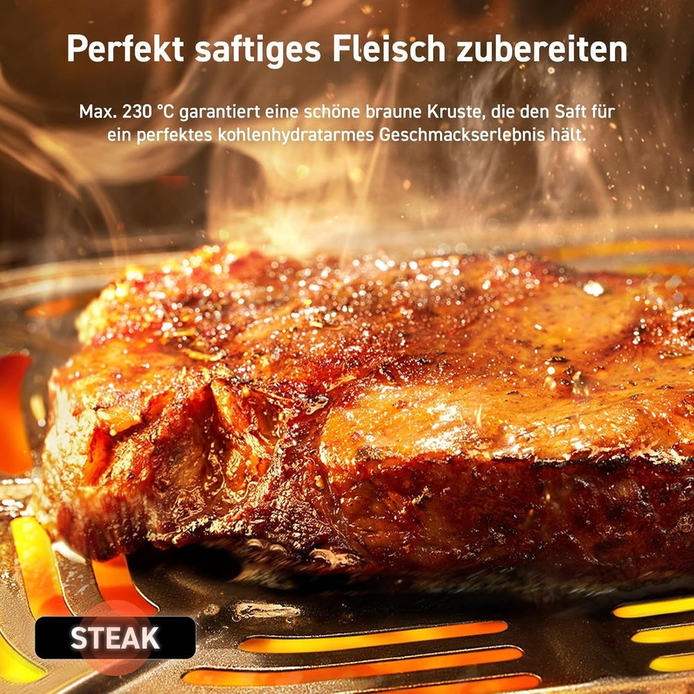 COSORI Airfryer, 7-In-1 Hot Air Fryer 4.7 L, Max 230 ℃ & 55DB zgomot, 100+ rețete Electrocasnice Naty Shop