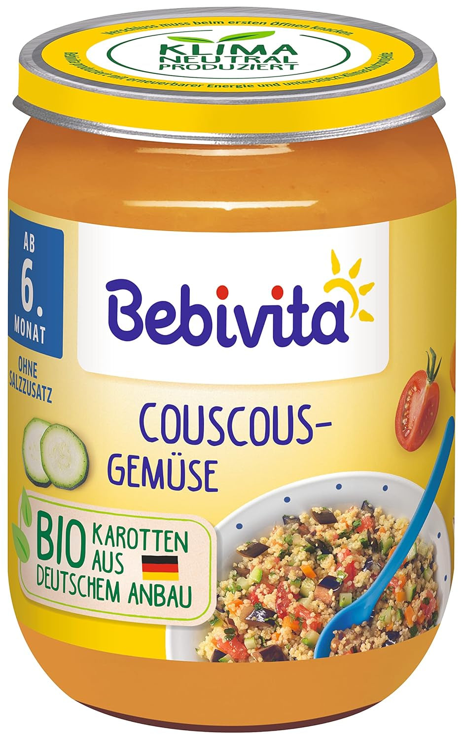 Menu Dai 6 mesi Cous cous vegetale Mamma e Bambino Naty Shop 190 grammi Nuova ricetta