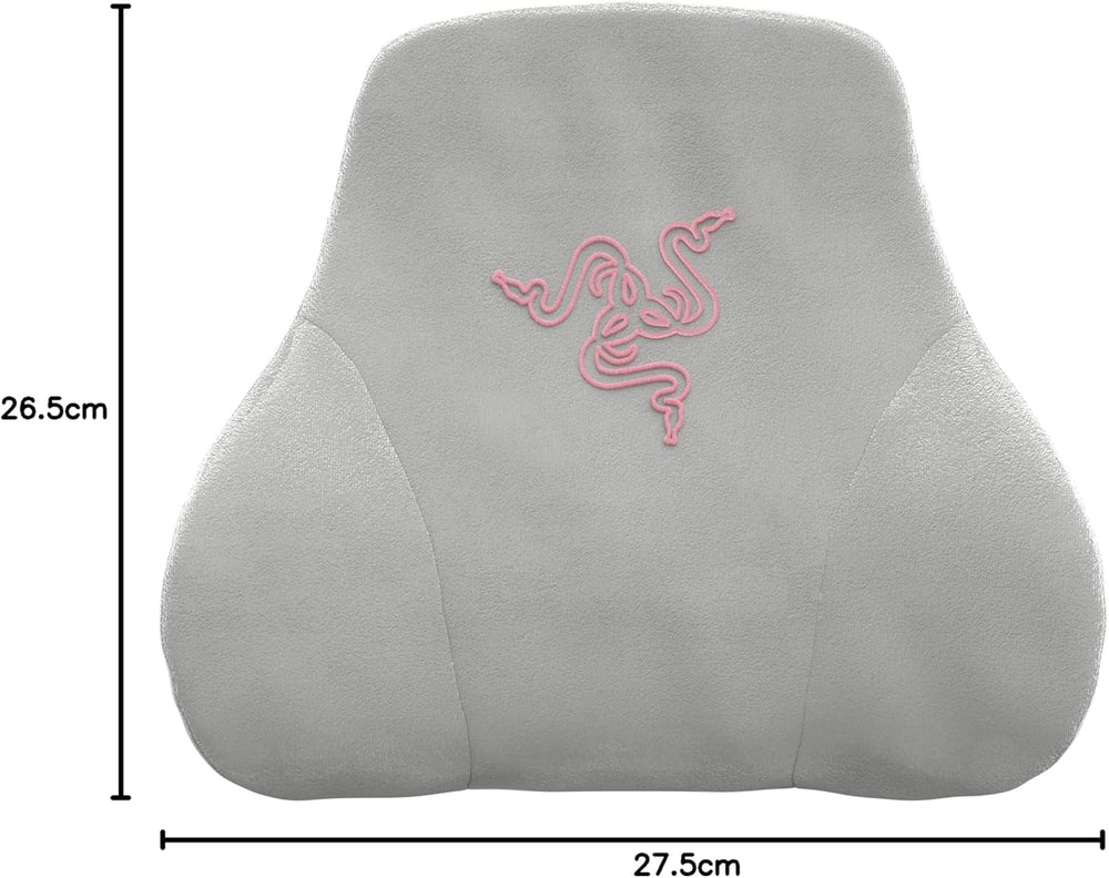Razer Head Cushion - Pernă pentru gât și cap pentru scaune de jocuri (design ergonomic, spumă de memorie, acoperire moale de catifea neagră) Quartz Perne standard Naty Shop