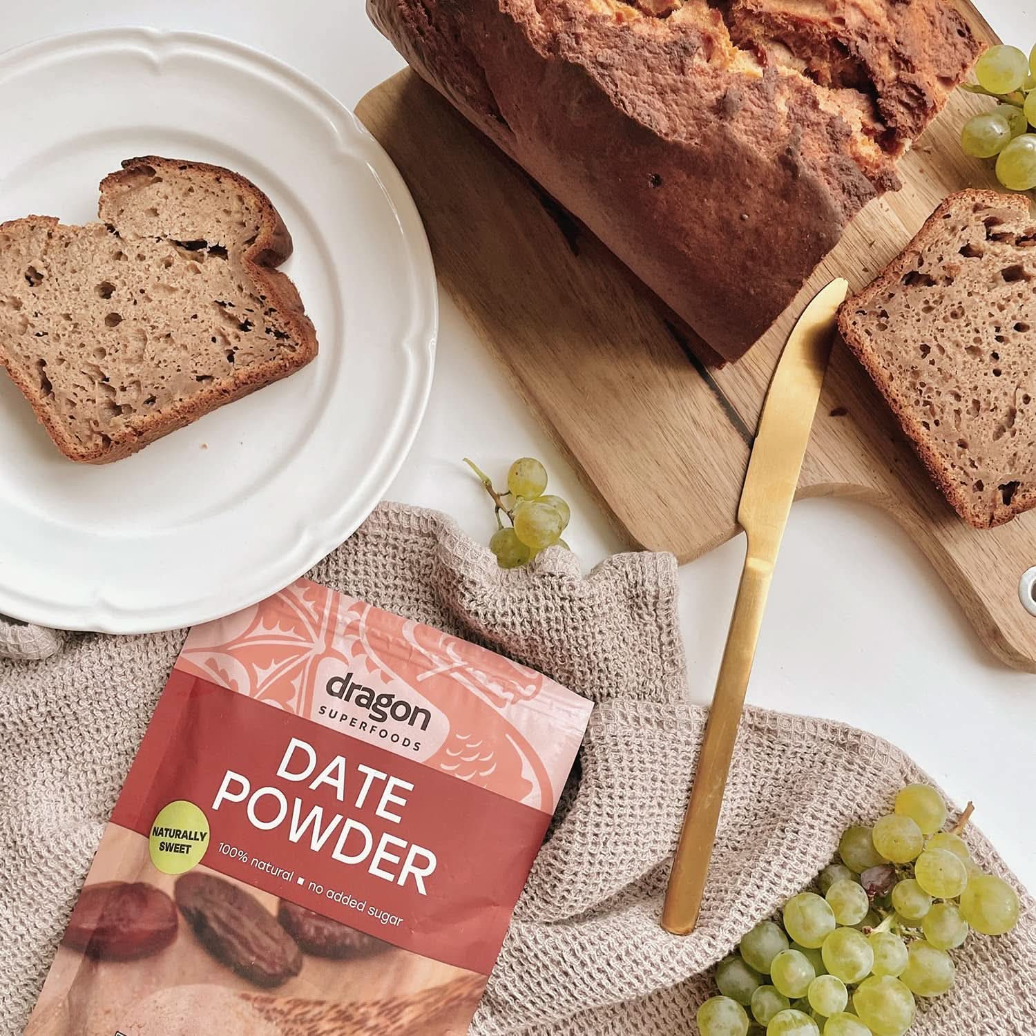 Datteri in polvere 100% biologici, vegani e senza glutine, naturalmente dolci, 6 x 250 grammi Naty Shop prodotti disidratati