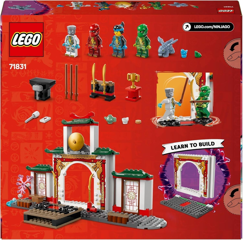 LEGO NINJAGO Tempio Ninja Spinjitzu - Set da gioco con 4 minifigure e 1 personaggio del drago - Set da costruzione - Regalo di Natale o di compleanno per ragazzi e ragazze dai 4 anni 71831 Set da costruzione Besuche den LEGO-Store