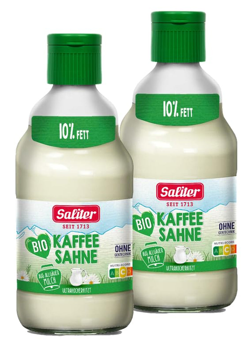 Saliter Bio-Kaffeesahne 10% Fett 395g
