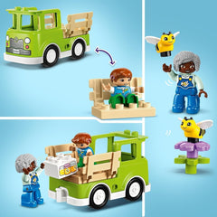 LEGO DUPLO Town Apicoltura e alveari, Giocattolo educativo per bambini con 2 personaggi e un camion mobile, Set di costruzione e ricostruzione, Giocattolo per bambini a partire da 2 anni 10419 Set di costruzione Besuche den LEGO-Store