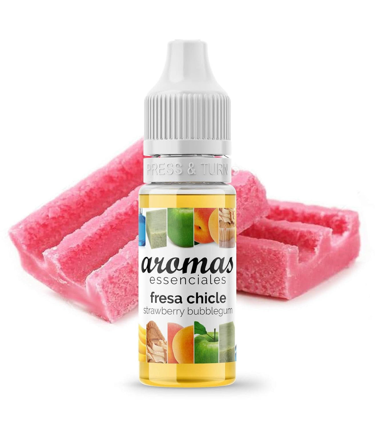 Aroma concentrato al gusto di chewing gum e fragole, 10 ml Naty Shop aromi 10 ml