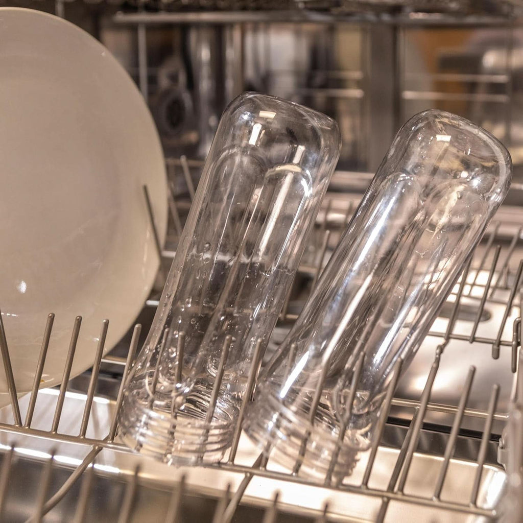 Cecotec Tragbarer Einzelstandmixer Power Titanium 300 Easygo. 350W, Zerkleinert Eis, 4 Klingen Mit Schwarzer Titanbeschichtung, Inklusive 2 Kühlröhren, 2 Tragbaren Bechern Und 2 Deckeln Mama si Copilul Naty Shop