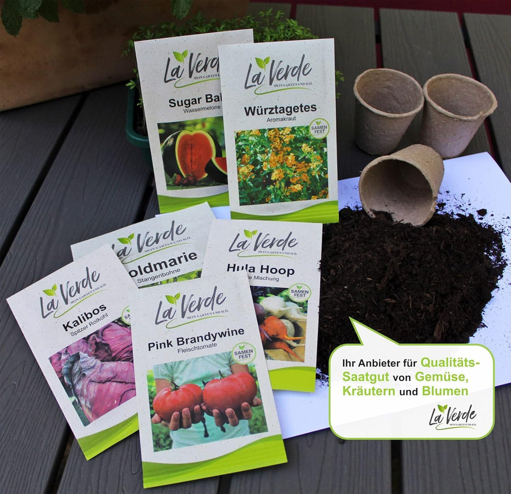 La Verde IO E IL MIO GIARDINO. Tagetes Bonita Mescolare i semi di fiori per ca. 100 piante, calendule a fioritura lunga, fiori doppi, semi non OGM