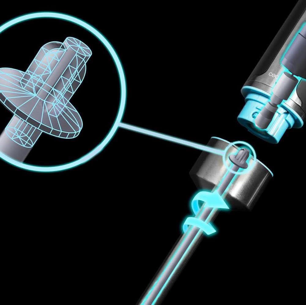 Cecotec Hand-Mixer Powergear 1500 - Klingen Aus Titanium Beschichtung, 21 Geschwindigkeitsstufen, 1500 W, Inklusiv Glas Mit Deckel. (Schwarz und Edelstahl, XL) Cucina Naty Shop