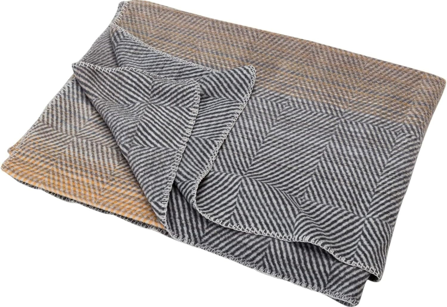 David Fussenegger Coperta in cotone 150X200 cm Coperta con motivo a sfumature di colore Soffici letti e coperte David Fussenegger