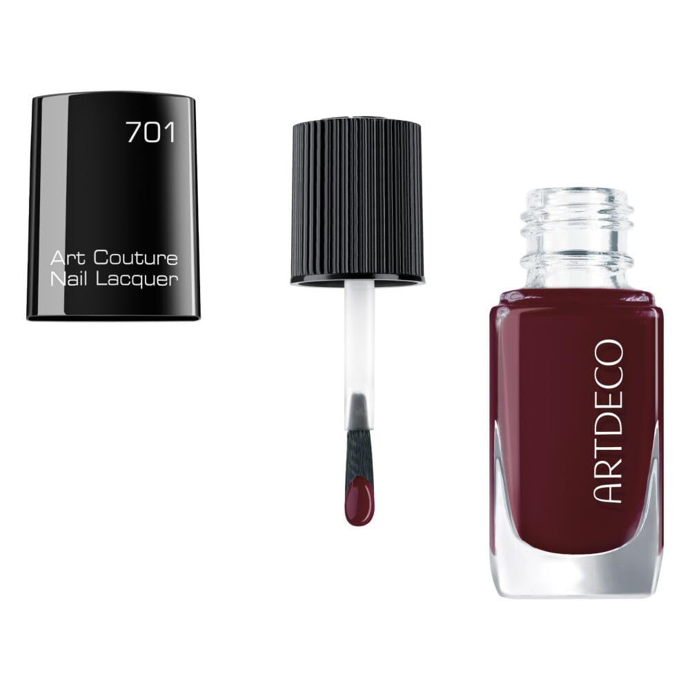Lac de unghii ARTDECO Art Couture - Oja cu efect unic de luciu din vinil și pensulă Perfect Coat - 1 x 10ml