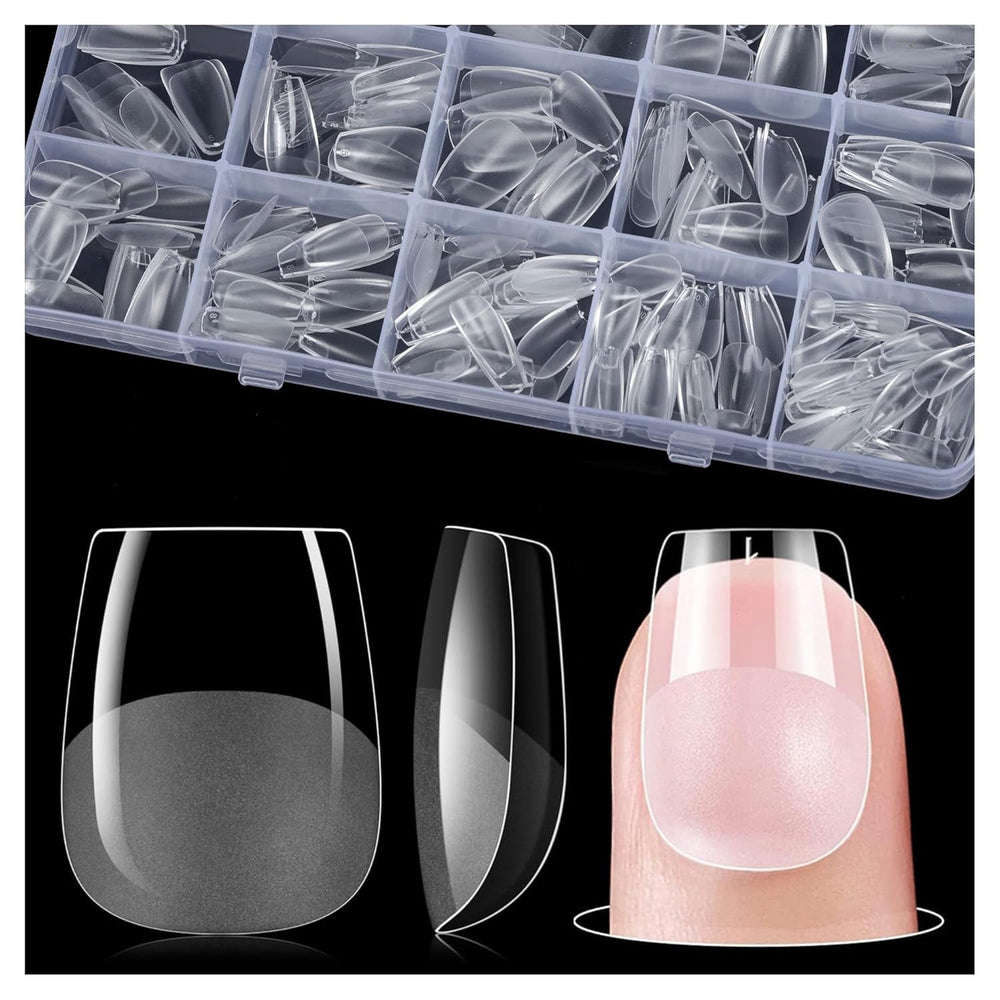 Gelike Ec Scurte Unghii Migdalate – Unghii Moi cu Acoperire Completă, Unghii Artificiale Pre-Lustruite pentru Extensii de Unghii, Studio de Unghii pentru Acasă, Salon DIY, 120 Bucăți, 12 Mărimi