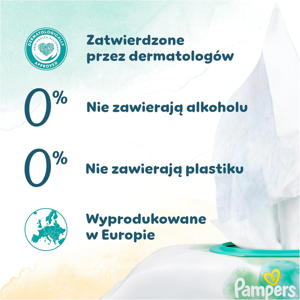 Salviette umidificate Pampers Harmonie Protect & Care, 18 confezioni da 44 salviette ciascuna = 792 salviette che aiutano a ripristinare il naturale equilibrio del pH della pelle