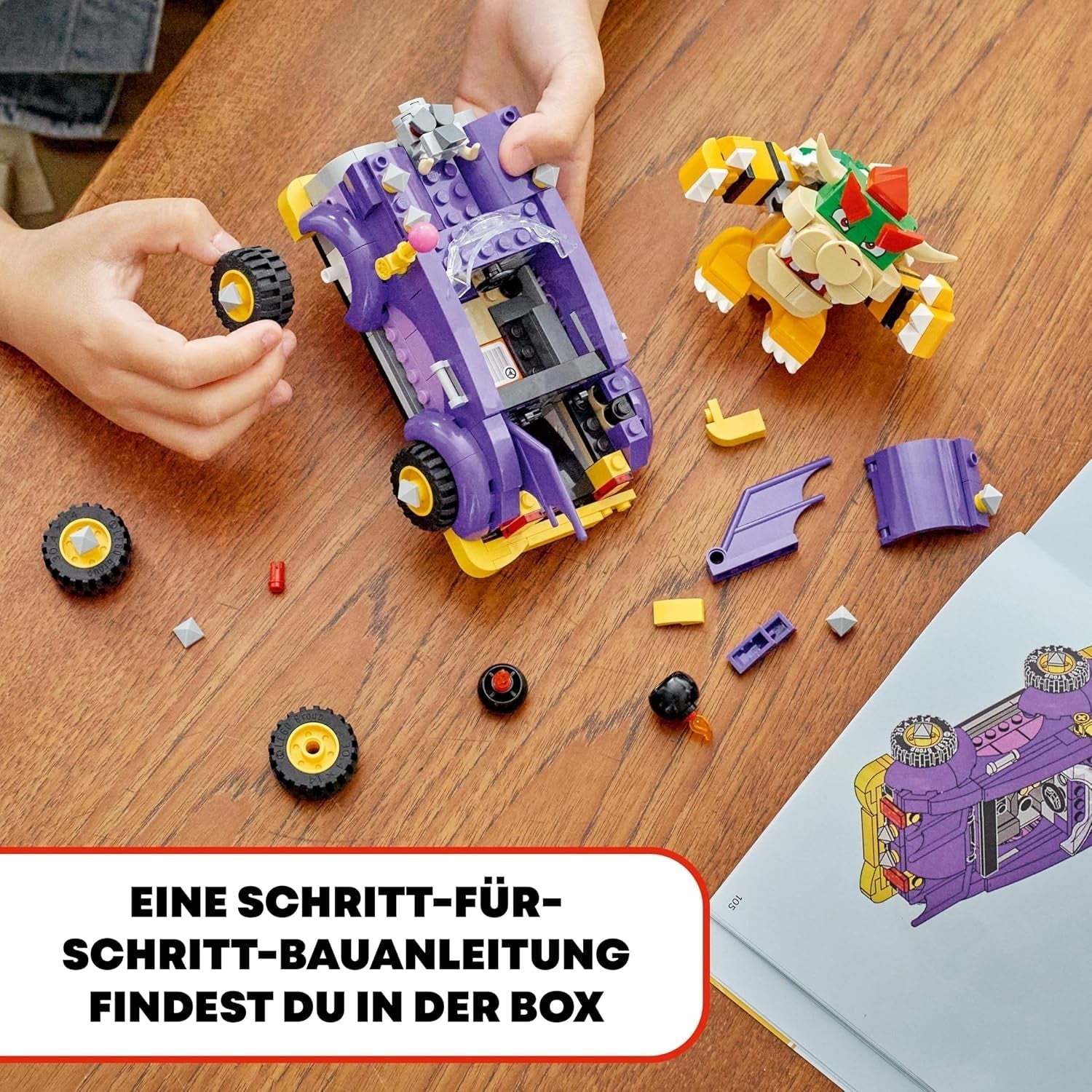 LEGO Super Mario Set di espansione Carrello dei mostri di Bowser Auto Bowser Giocattolo per ragazzi e ragazze Set di personaggi singoli Regalo per giocatori per 8 anni 71431 Set da costruzione Besuche den LEGO-Store