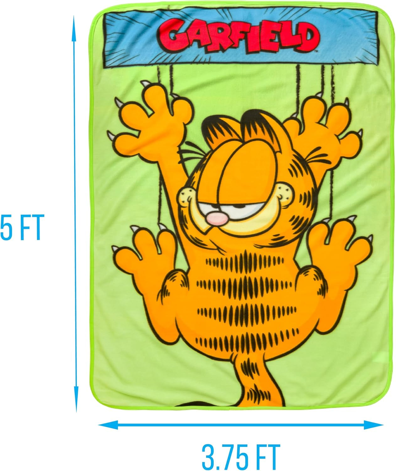 Coperta sospesa Silver Buffalo Garfield, pile, 114,3 X 152,4 cm Letti e coperte Silver Buffalo