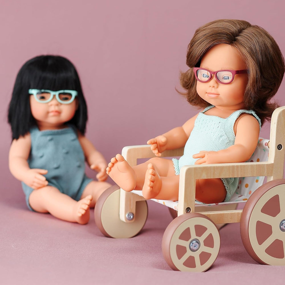 Miniland Dolls Brille für 38cm Puppen, türkis