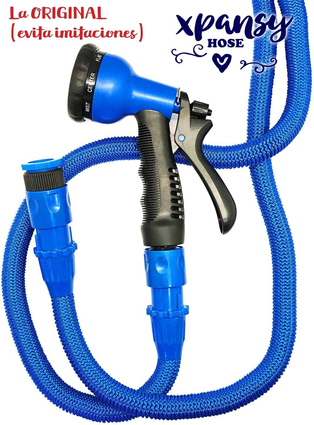 Pro C2607B Manguera Extensibil cu Presión del Agua, Azul, 7,5 metri