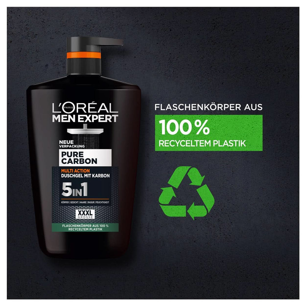L'Oréal Men Expert XXXL 5In1 Gel doccia e shampoo per uomo, 1 litro Naty Shop