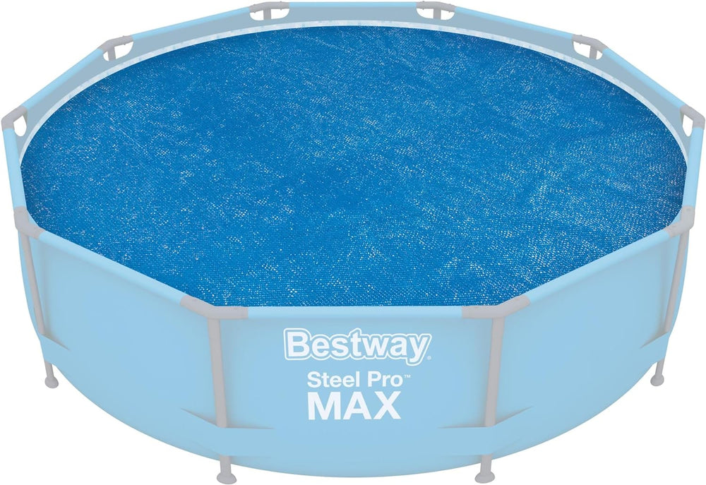 Copertura solare per piscina Bestway Flowclear, Ø 356 cm, per piscine rotonde fuori terra da 366 cm e 396 cm, Blu, 58242