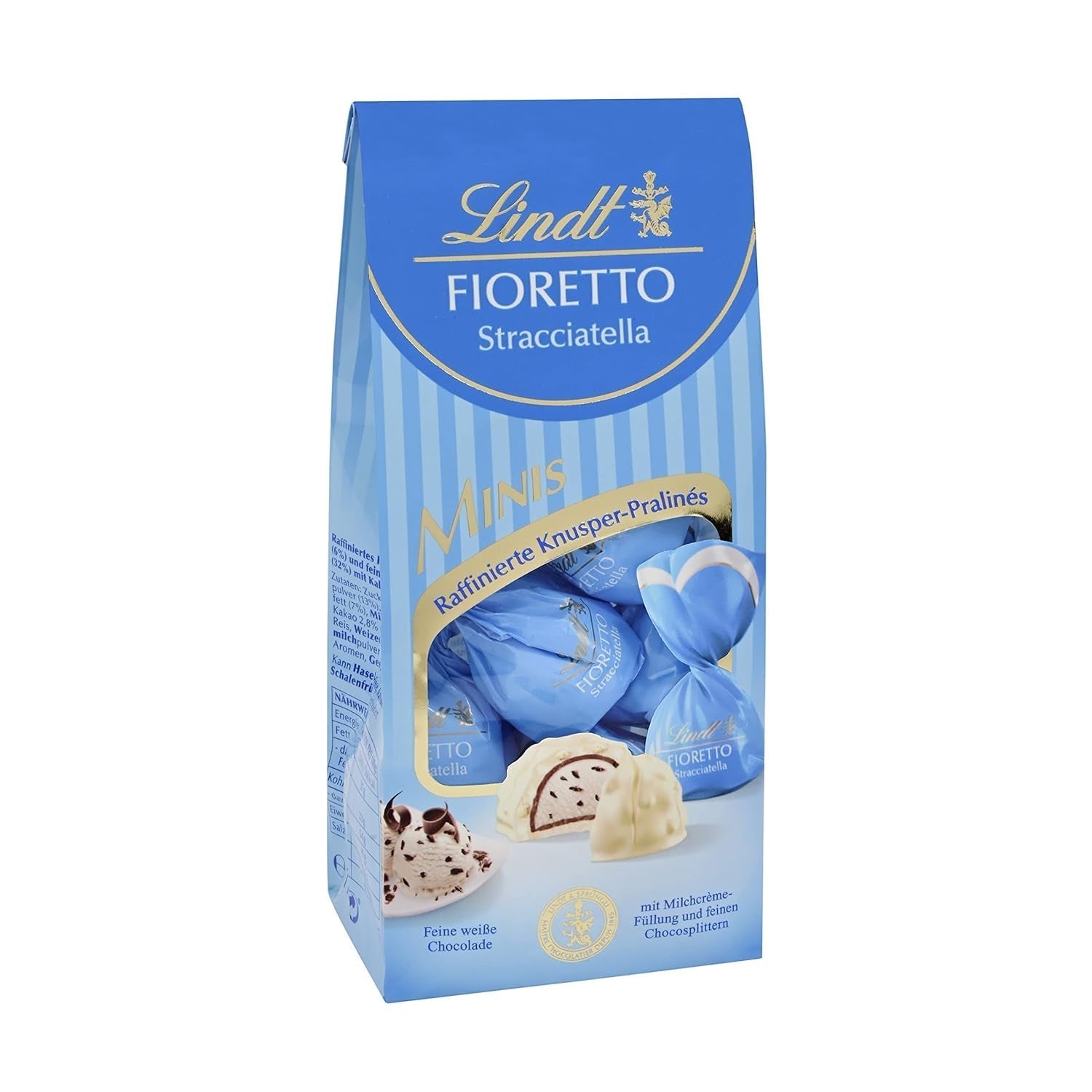 Lindt Chocolate FIORETTO Maxi Zabaione, cutie cadou 138 grame Naty Shop 115 grame Stracciatella