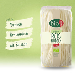 BIOASIA Spaghetti di Riso Biologici, Spaghetti Asiatici con Farina di Riso 100% Biologica, Senza Glutine e Vegani, 1 x 200g